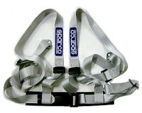 Sparco 4 Point Harness Silver - P/N: 04604BVSGR